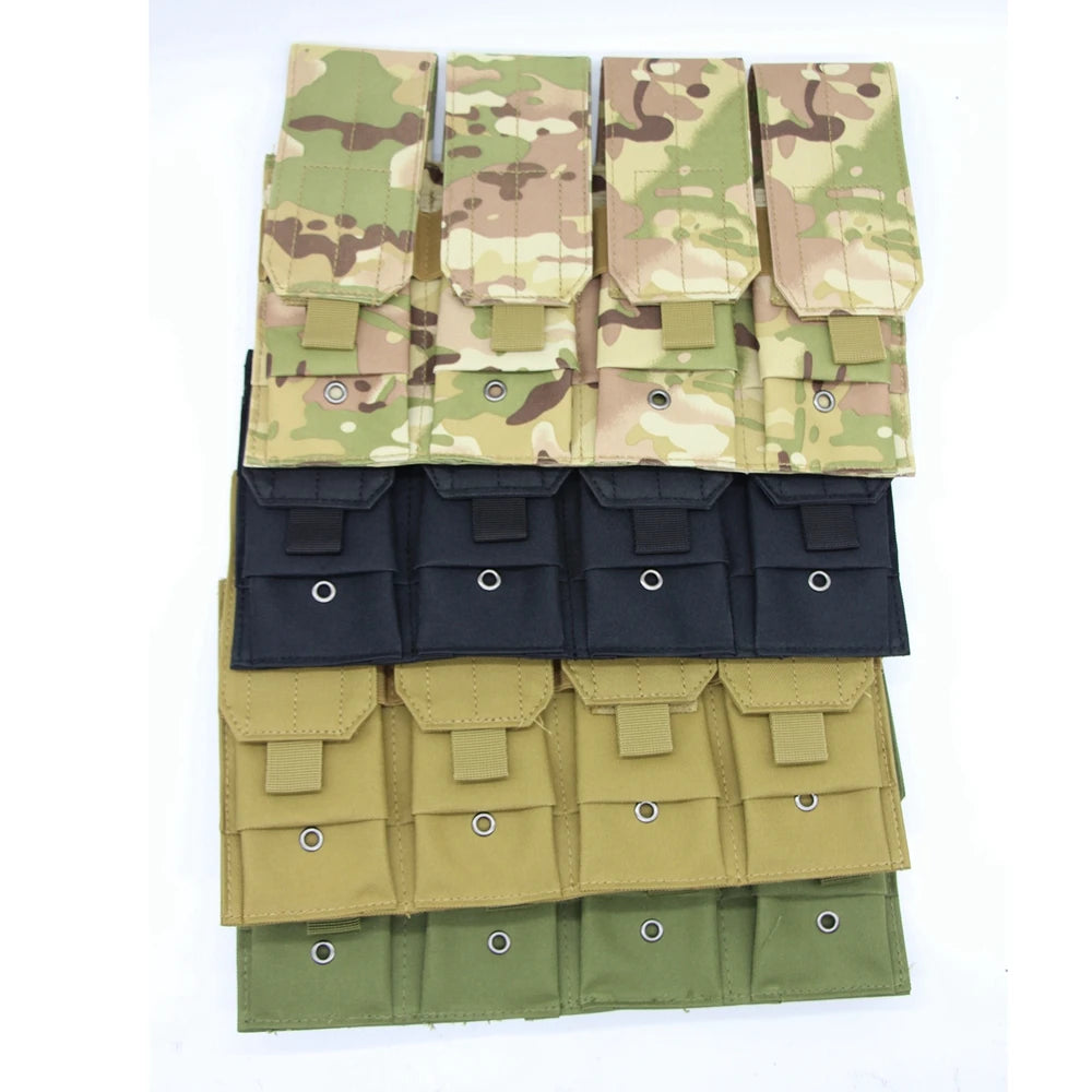 5.56 M4 Four Magazine Pouch Single Double Magazine Bag for M6 AR M4 AR15 Rifle Pistol Mag Pouch Molle Bag Vest Accessory