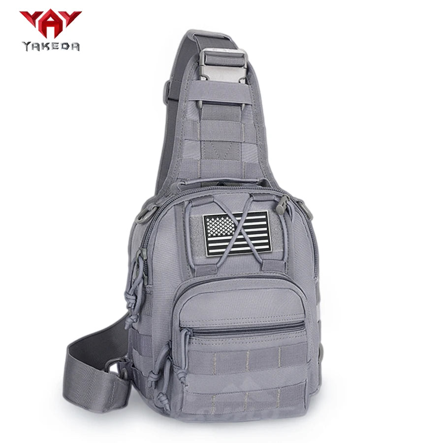 YAKEDA Multifunctional Outdoor Sling Bag, Casual Travel Chest Pack, Durable Daily Use Crossbody Bag for Men & Women