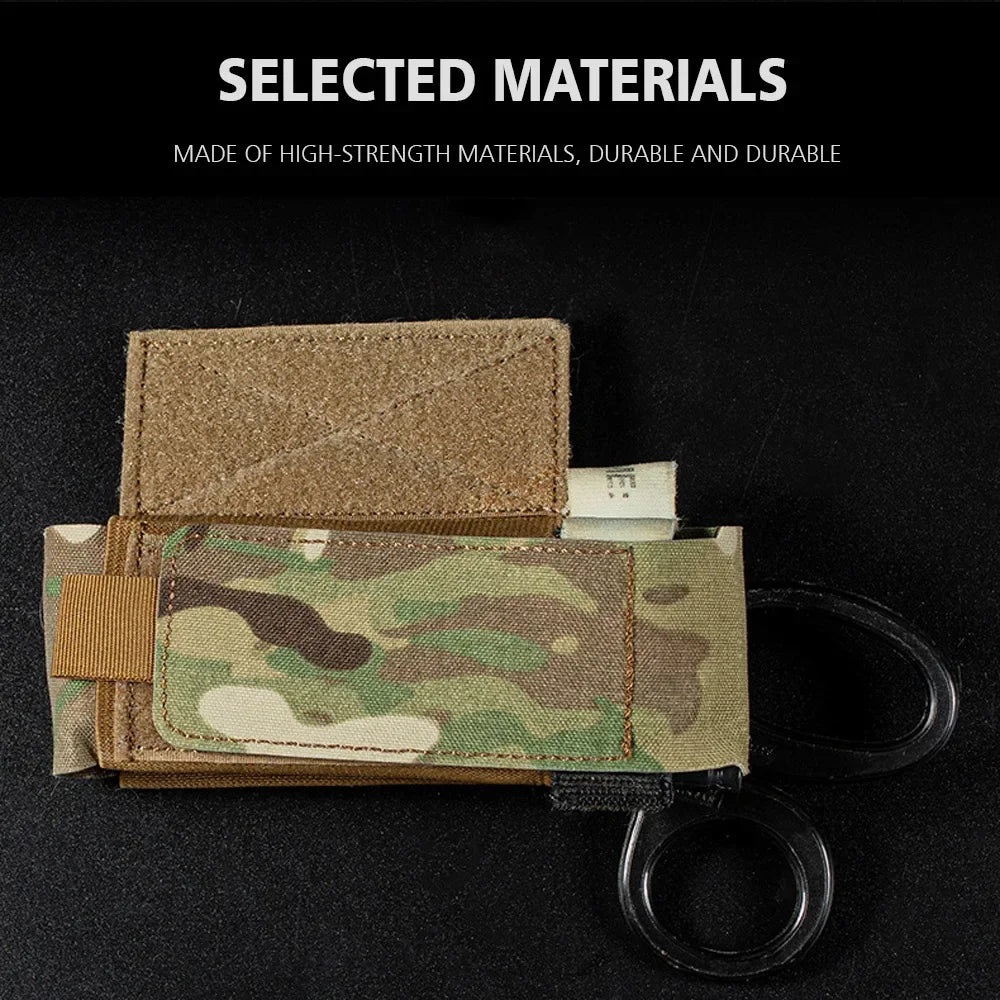IFAK Tactical Tourniquet Pouch Holder Trauma Shears EMT Storage Bag EDC Flashlight CAT Medical Scissor Molle Belt Pouch