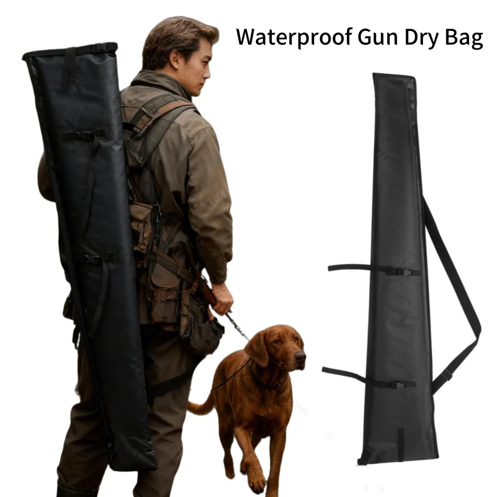 Waterproof Gun Dry Bag for Rifle Shotgun Case, Roll-Top Soft Floating Cases, Wet Bags for Duck Waterfowl Hunting Gear