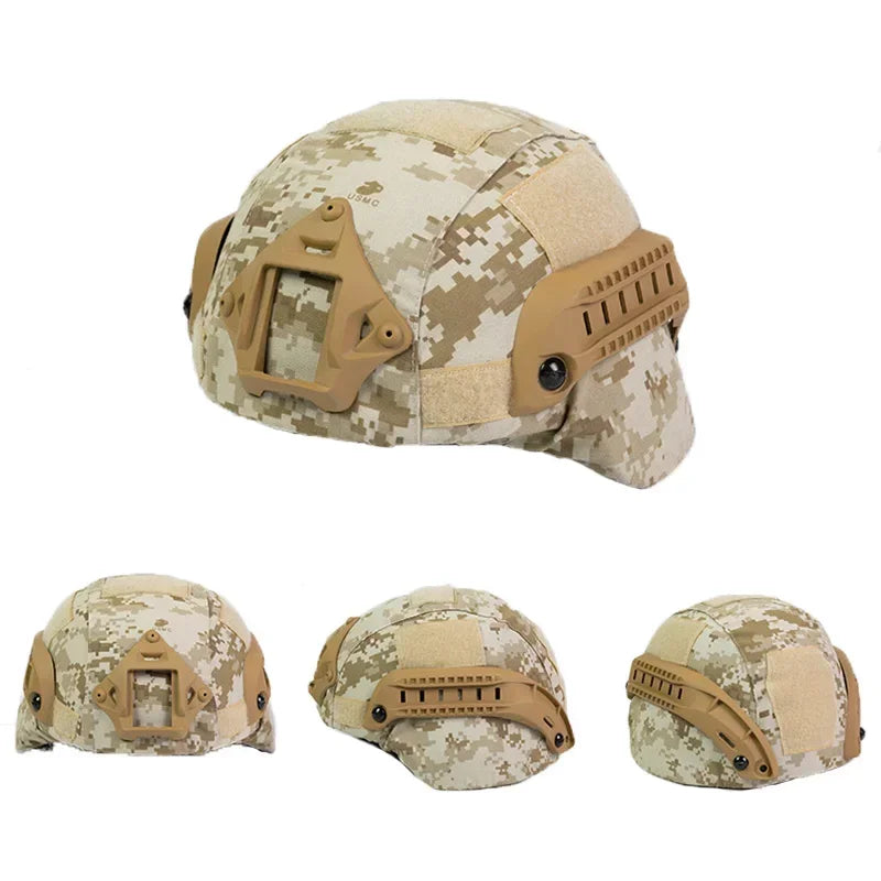 Tactical Helmet MICH2000 Cover Hunting Airsoft Outdoor Shooting Sports Camouflage Protective Helmet Cloth Cover Helmet Accessory