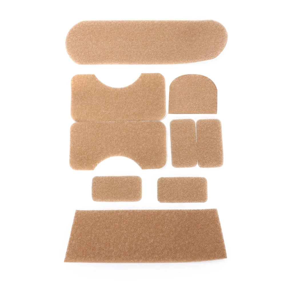 9pcs/set DIY Sticker Professional Helmet Patches Stickers Polyester Helmet Sticky Accessories Convenient Equipment