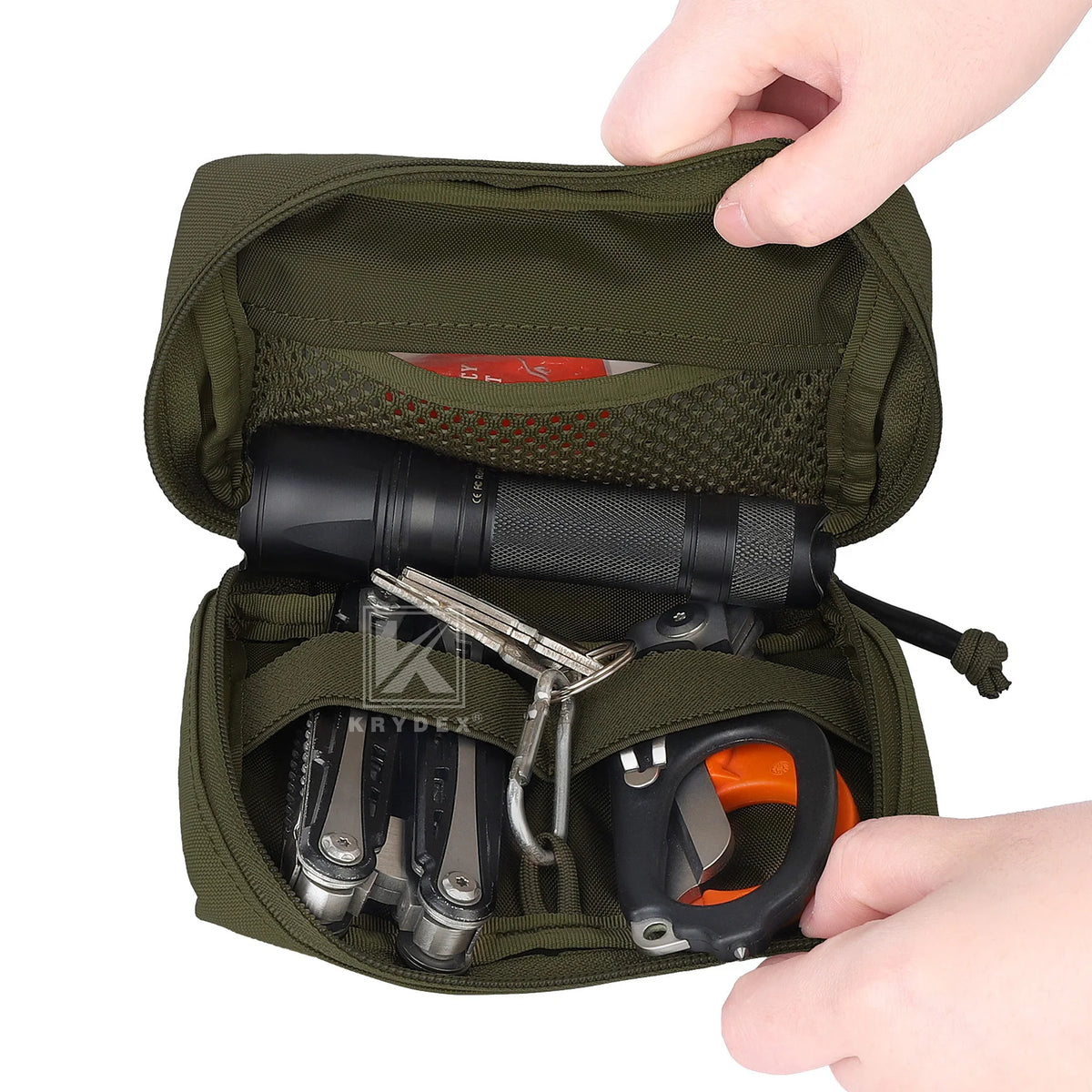 KRYDEX Tactical MOLLE Pouch EDC GP Pouch Utility Compact Multi Function Bag For Vest Backpack Belt Outdoor Hunting Accessories