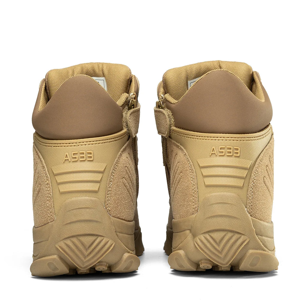 New Men Tactical Boots Army Boots Mens Military Desert Waterproof Work Safety Shoes Climbing Hiking Shoes Ankle Outdoor PUBG
