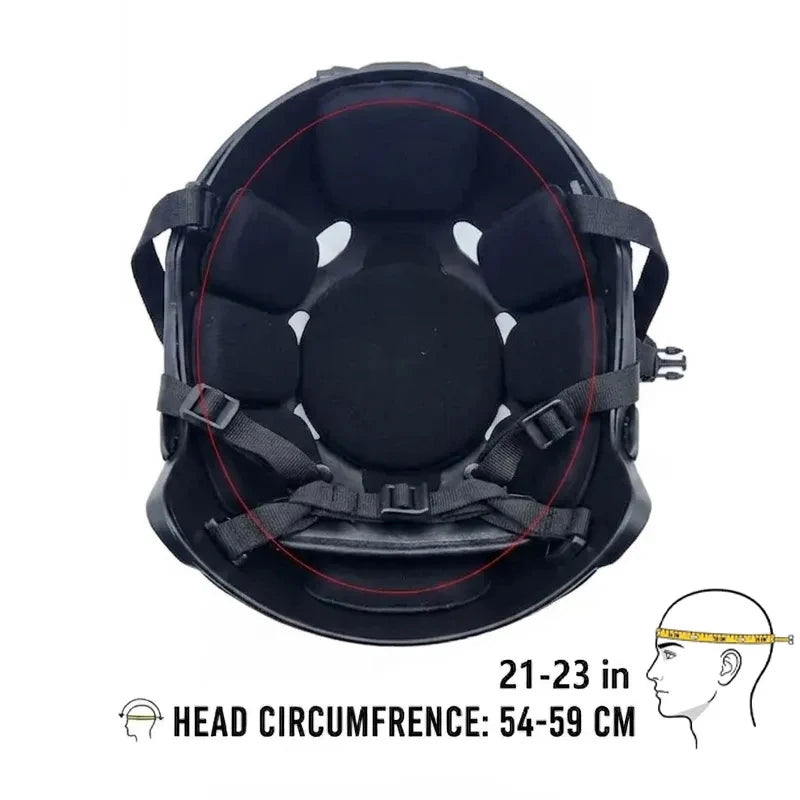 Tactical Fast PJ Helmet with Helmet Cover Pads Airsoft Paintball Combat Training Protection ABS Helmet with Magic Patches