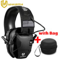 YHKEMA Active Noise Reduction Ear Muffs Foldable Tactical Headset With Shockproof Carry Bag For Shooting Range