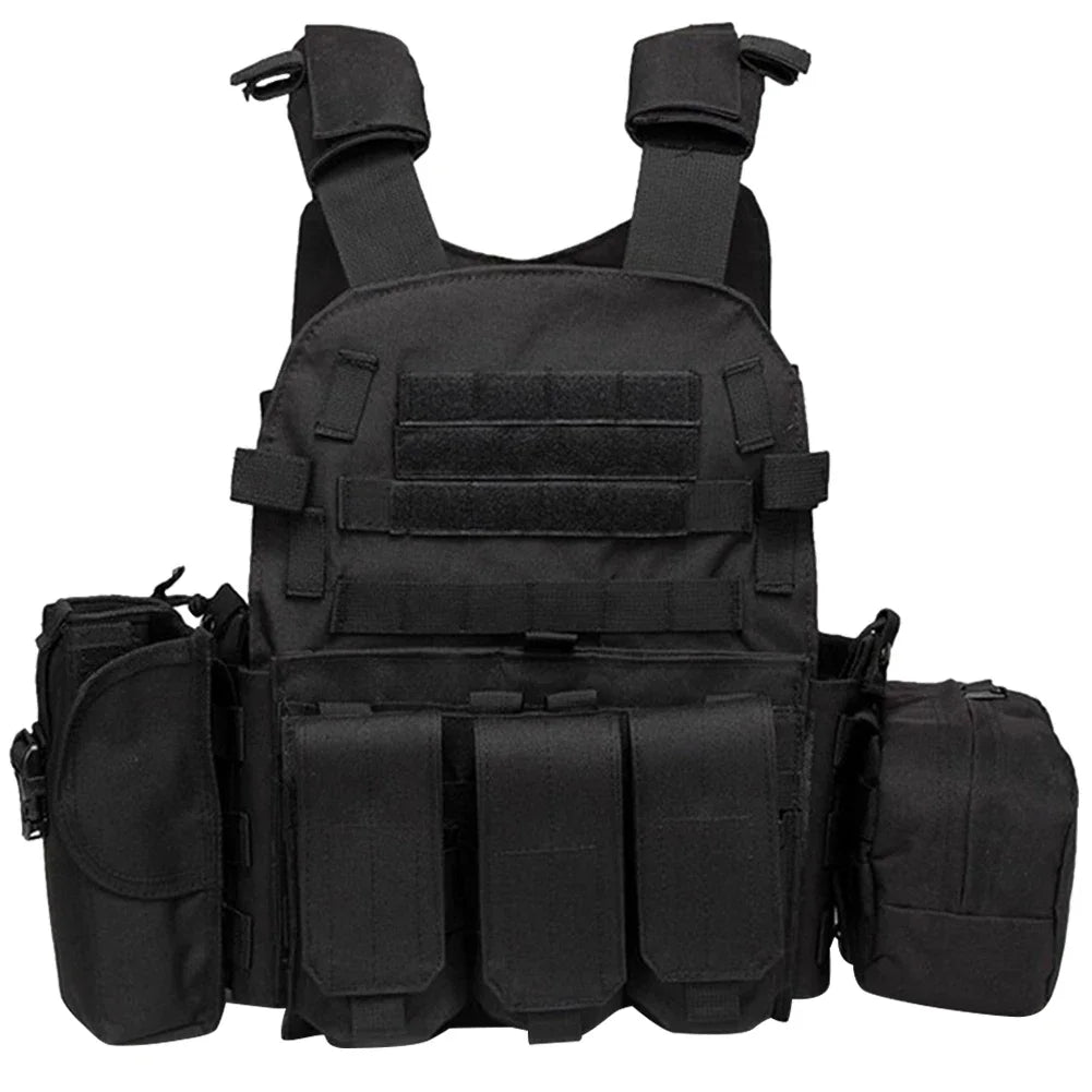 Nylon Tactical Vest Body Armor Hunting Carrier Airsoft Accessories Men Combat  Camo Military Army Vest Outdoor CS Hunting