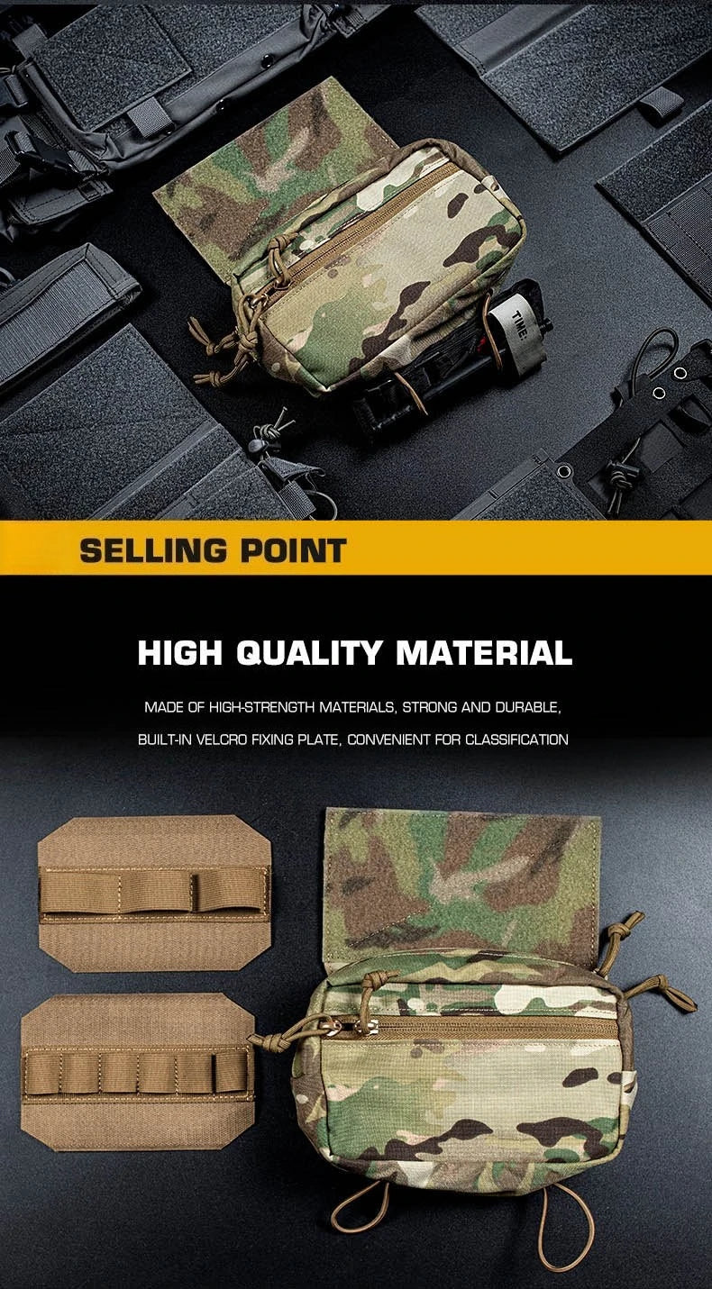 MK4 Chest Rig Drop Pouch | MOLLE Attachment Quick Access Utility Bag | For Hunting Adventure Accessories