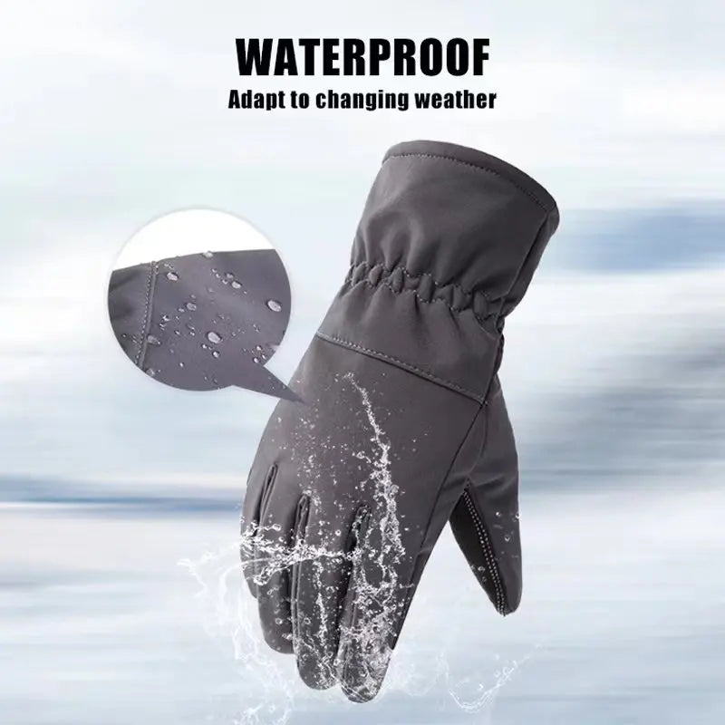 WRELS Men Women Winter Outdoors Camouflage Handwear  Warm Waterproof Gloves Touch Screen Skiing Fishing Cycling Sport Gloves