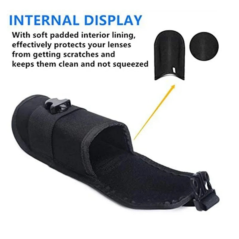 Outdoor Molle Sunglasses Holder Glasses Pouch EDC Waist Pack Utility Hiking Hunting Accessories Organizer Eyeglasses Case Bag