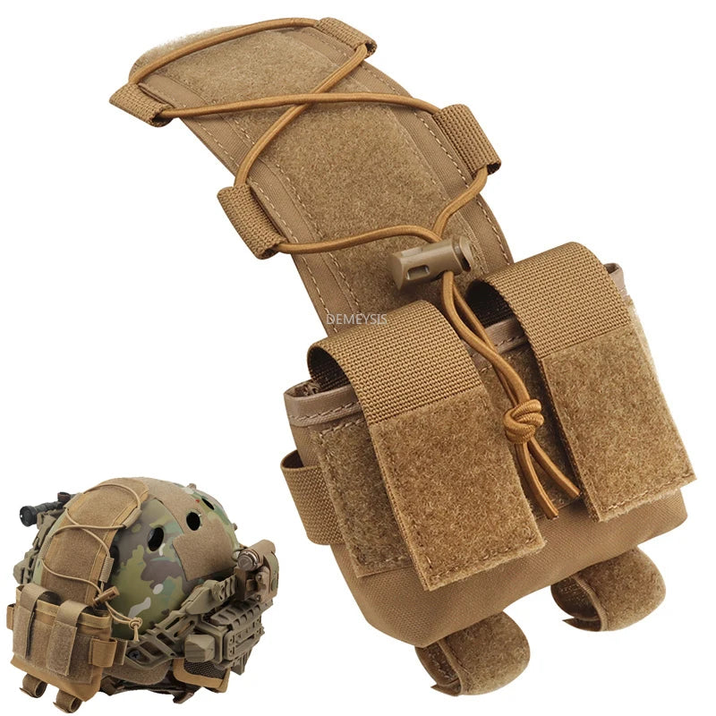 Airsoft Helmet Battery Pouch MK2 Battery Carrier Bag Tactical Helmets Counterweight Pack Balance Weight Bag Helmets Accessories