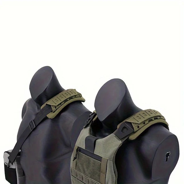 1Pair Breathable Comfort Tactical Vest Shoulder Pads Anti-slip Buffer Protector Sleeve For Hunting Vest Backpack Shoulder Straps