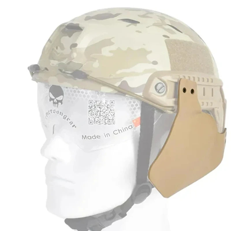 Tactical Airsoft Helmet Side Cover Ear Protection Cover Helmet Earmuffs For FAST MICH ACH Helmet Accessories