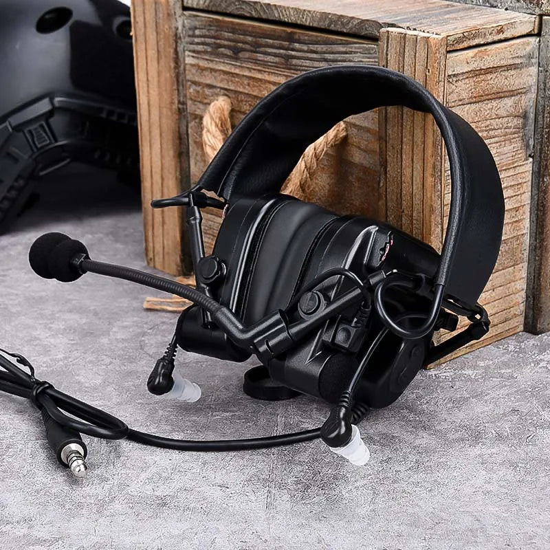 WADSN Tactical Com IV C4U Headset Headphone Hearing Protection Ken Shooting Headphones Military Noise cancellation communication