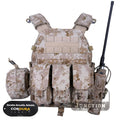 L LBT-6094 Men's AOR1 Color Tactical Combat Vest MOLLE Modular Plate Carrier with Pouches Tactical Vest for Men