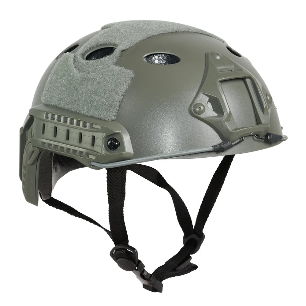 BOOIU Airsoft Fast MH PJ  Tactical Helmets Style Simple Quick Version Protective Gear for Outdoor Sports Paintball Games