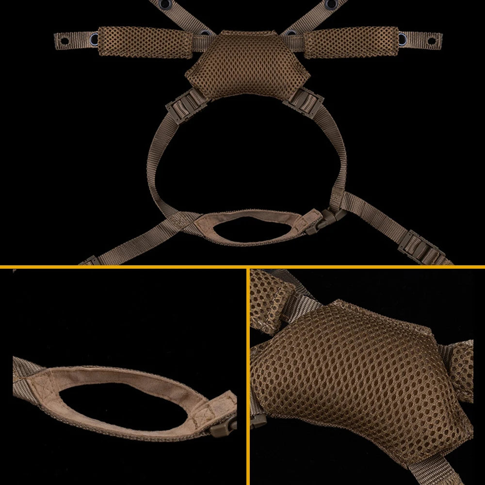 Tactical Helmet Chin Strap for Wendy Helmet Adjustable Tactical Helmet Dial Suspension System Chin Strap with Bolts and Screws