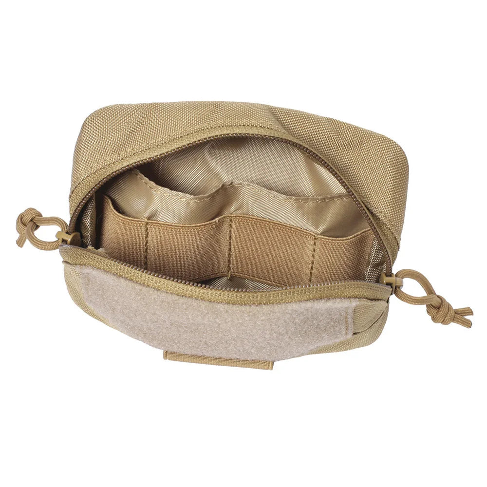 Fwoyonze Tactical Molle Mini Pouch Vest Admin Panel Pouch Chest Expansion Sub Bag Tool EDC Bag Waist Pack Vest Plate Carrier