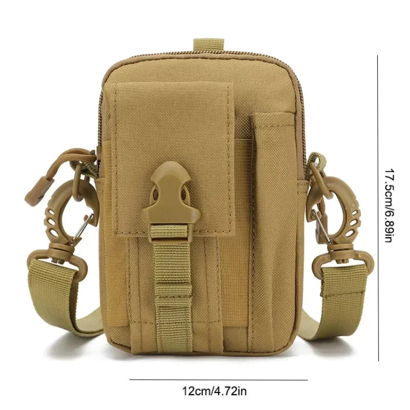 1Pcs Men's Belt Bag Outdoor Waist Bag Bag Waterproof Camo Sports Hunting Accessories Molle Nylon Cell Phone Storage Waist Pack