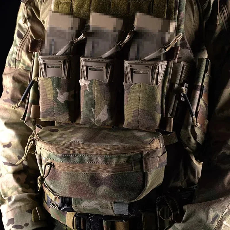 Premium Tactical Vest Accessories Pouch, Expansion Pack, Dual Purpose, Multi Function Lower Abdominal Bag,Single Shoulder Bag