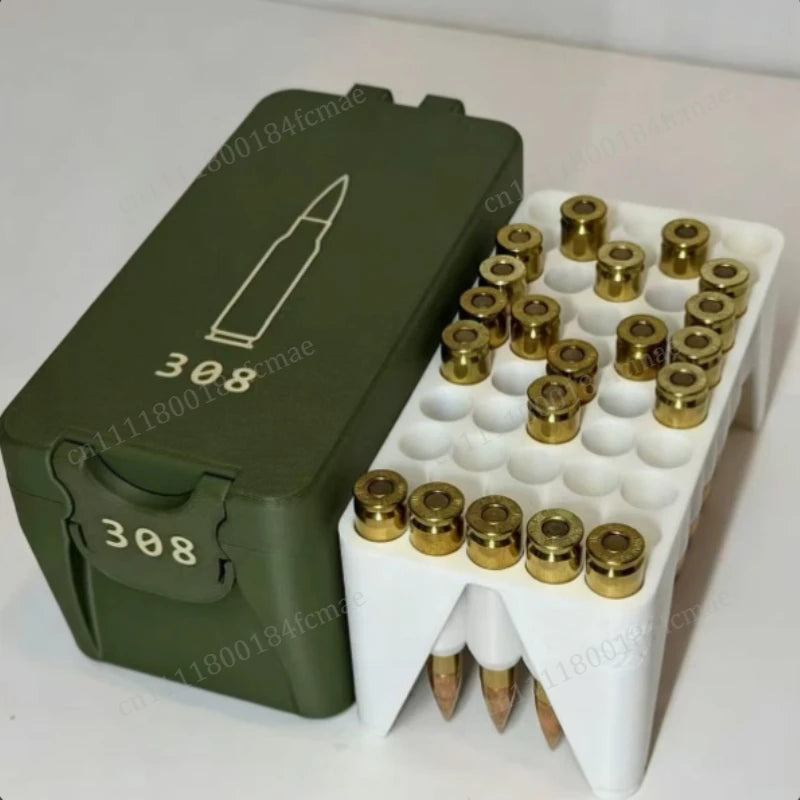 .308 .22lr 9mm 45 Bullet Storage Box, Enthusiast Desktop Gift Collection，just An Empty Box #26714
