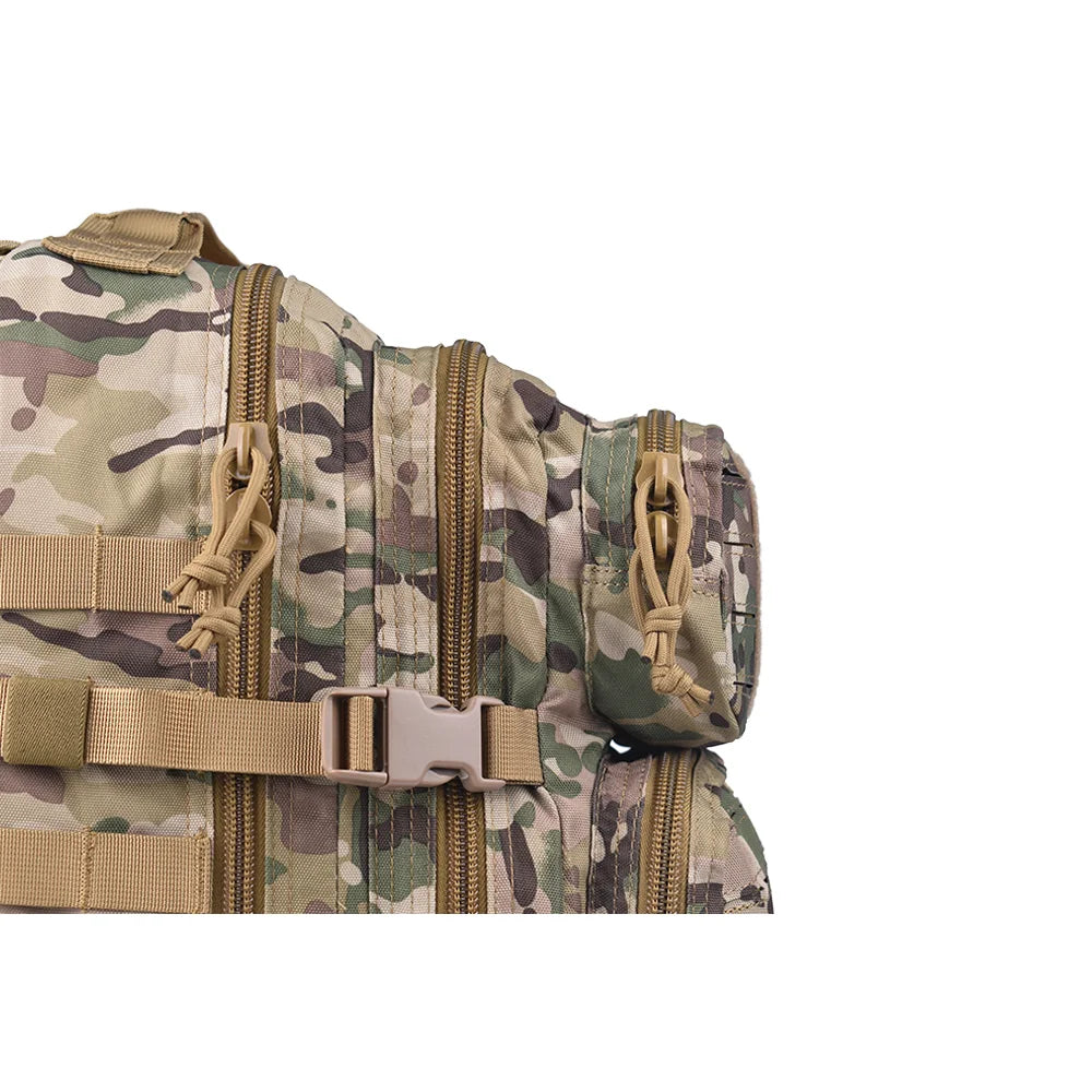 Custom Logo Tactical Backpack Polyester Laser Cut Molle Backpack High Density Bag Camouflage Fashion