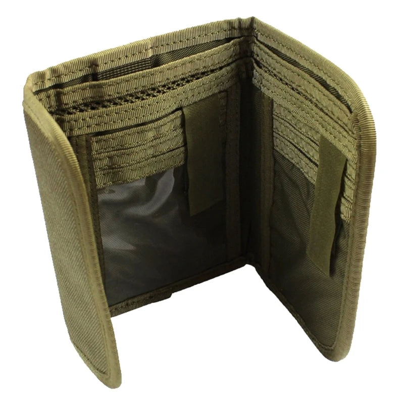Portable Tactically Trifold Wallet Travel Coin Purse Card Holder Hunting Bag Lightweight Pocket Handbag Durable 24BD