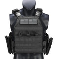 Outdoor Adventure Quick Release Vest MOLLE System Can Be Mounted With Front Triple Bag High-Density Wear-Resistant Fabric Vest