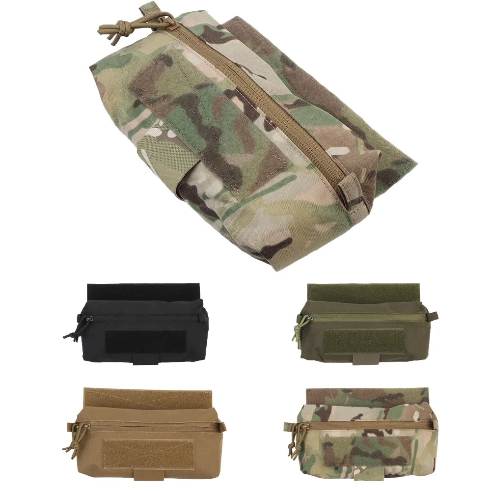 OPHIDIANTAC Combat Vest Drape Bag Mini Belly Dump Drop Bag Waist Bag for JPC CPC LBT D3CR MK3 MK4 Plate Rack Storage