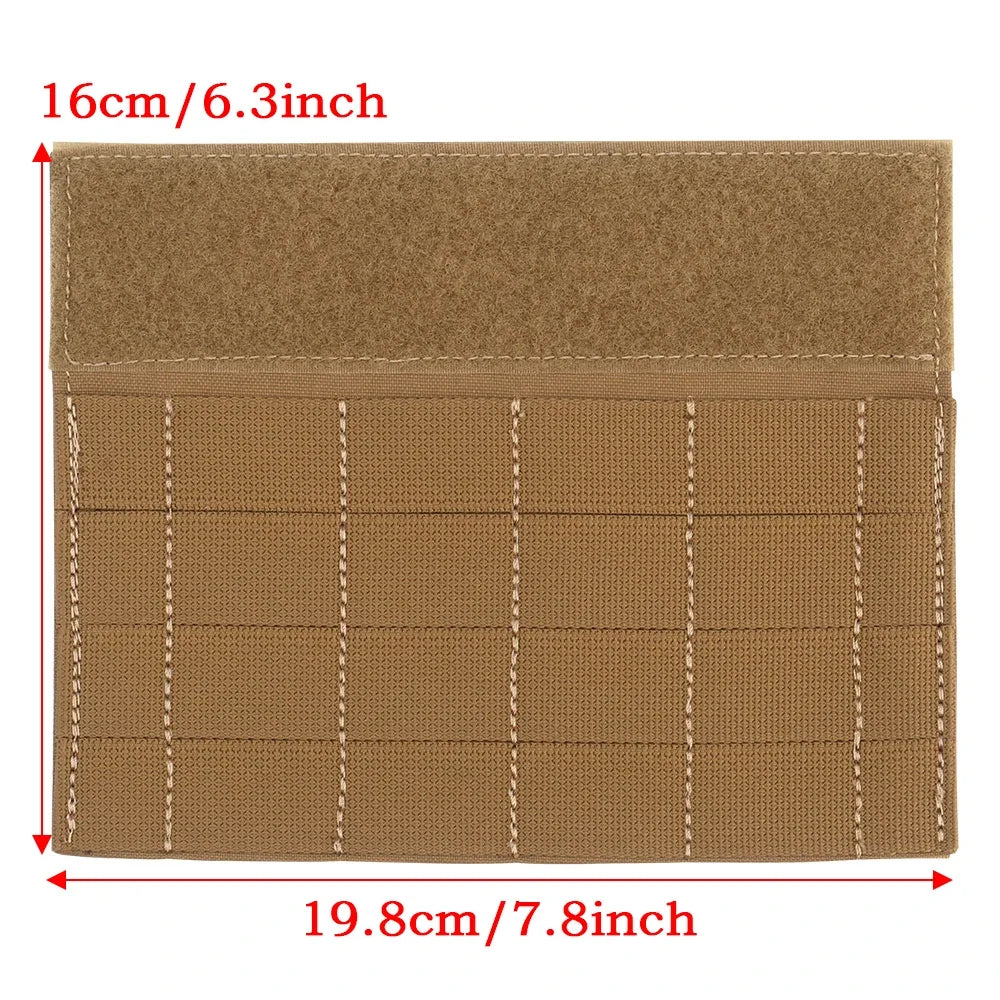 Full MOLLE Panel Micro Fight Chassis Hanging Panel For MK3 MK4 Chest Rig Hunting Vest Front Magic Hook Sticker Cover