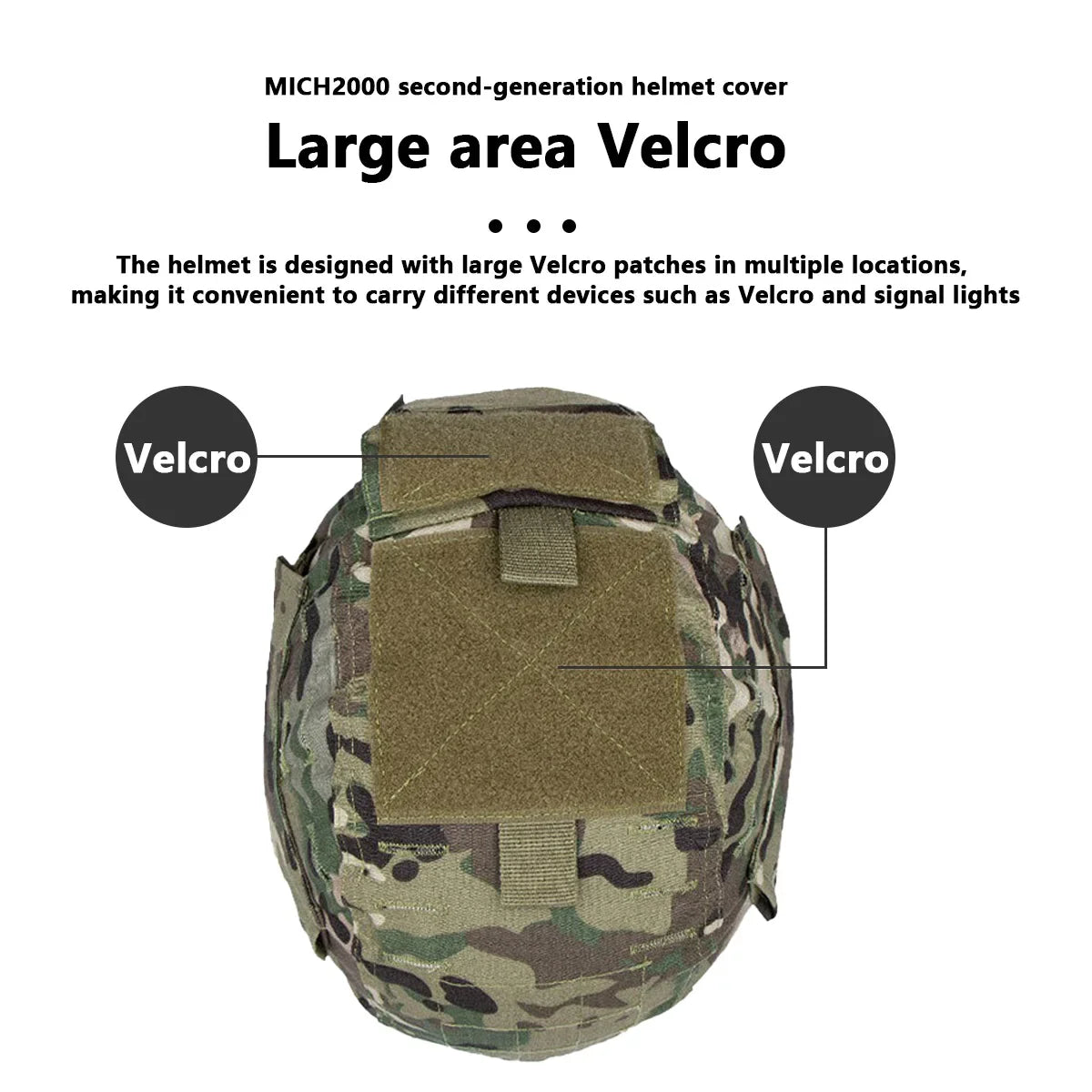 Helmet Camouflage Cover For MICH 2000 Helmets CS Games Outdoor Gear Accessories AbrasionResistant WaterSplashing Velcro System