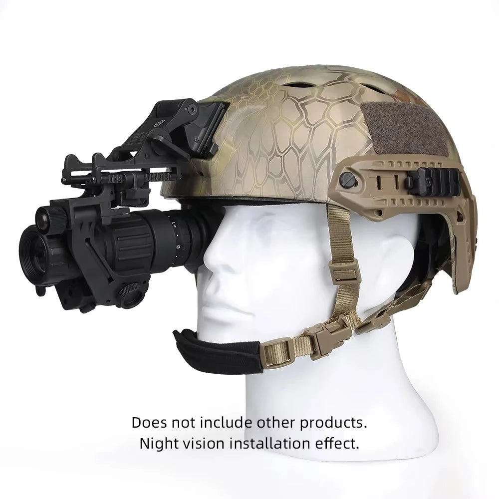 BOOIU Tactical MICH FAST Helmet Mount J Arm For NVG PVS-14 PVS-7 Monocular Night Vision J Arm Mount Adapter Helmet Accessories