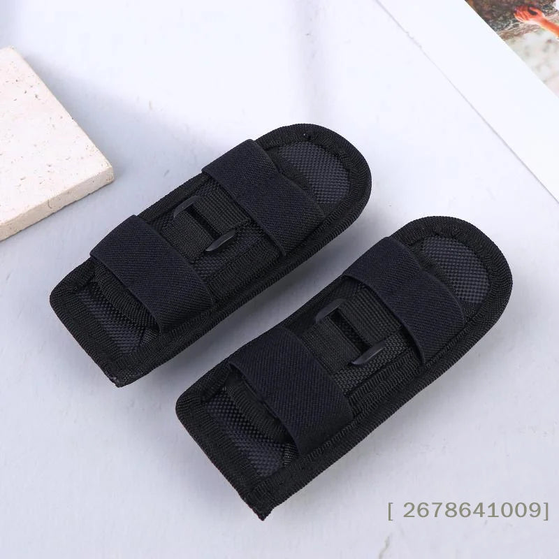 Rotatable Flashlight Holster,Nylon Belt Flashlight Pouch, Universal Flashlight Holder for Tactical Use