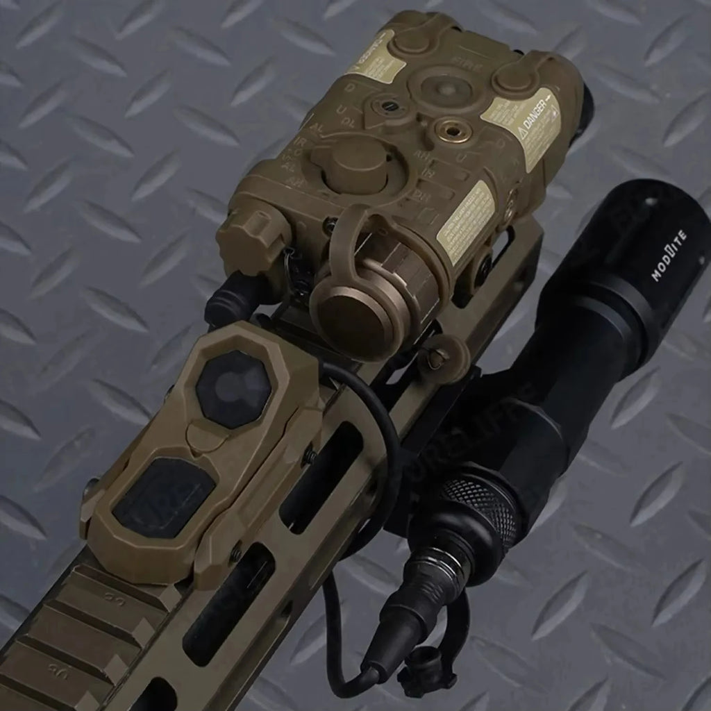 Flashlight Remote Dual Function Switch Button Tactical Airsoft Pressure Switch for PEQ-15 NGAL Laser and Tactical Flashlights