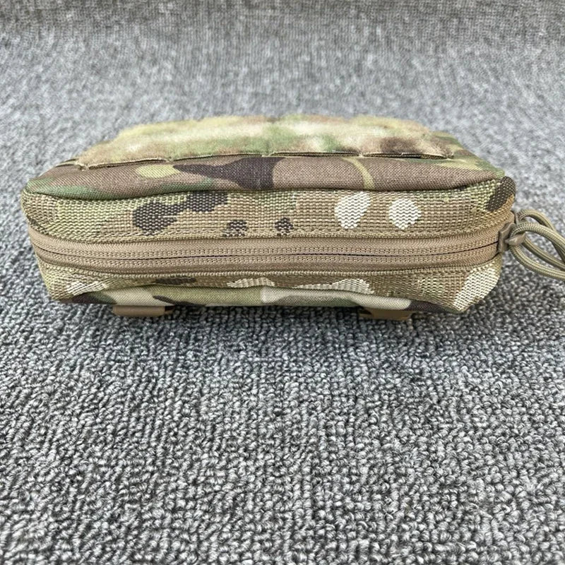 Tactical Map Pouch Multicam EDC Molle 500D Admin Bag Airsoft Combat Gear Outdoor Hunting Tool Storage Bag