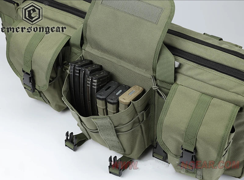 Emersongear-Hunting Rifl Bag, Double Gun Case, Waterproof Carbine Backpack, Molle System Rucksack Transportation Bag, 94cm