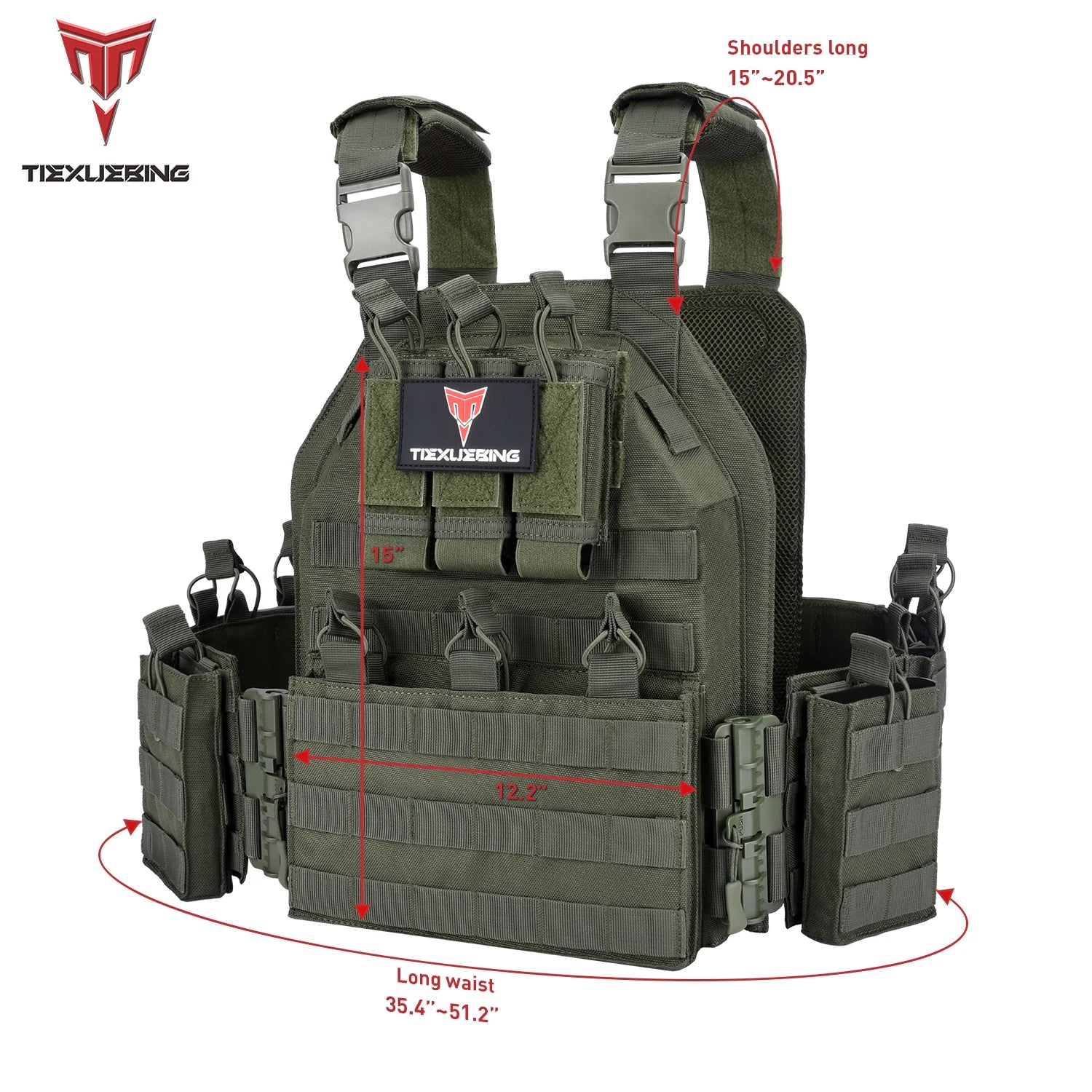 Tiexeubing New Combat Vest 6094 Quick Detachable Light Tactical Vest To Carry Airsoft Plate Carrier Combat Equipment