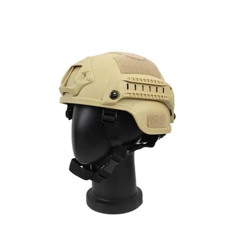 Kids MICH 2000 Tactical Helmet, Youth Airsoft CS Game Helmet with Rails for Military Training & Summer Camp