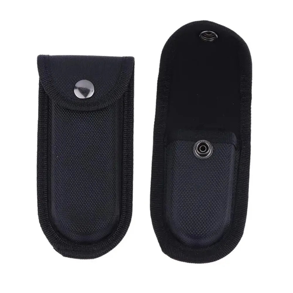 1PC Black Storage Bag with Nylon Belt Loop Pockets – Portable Storage and Torch Holder Waist Bag