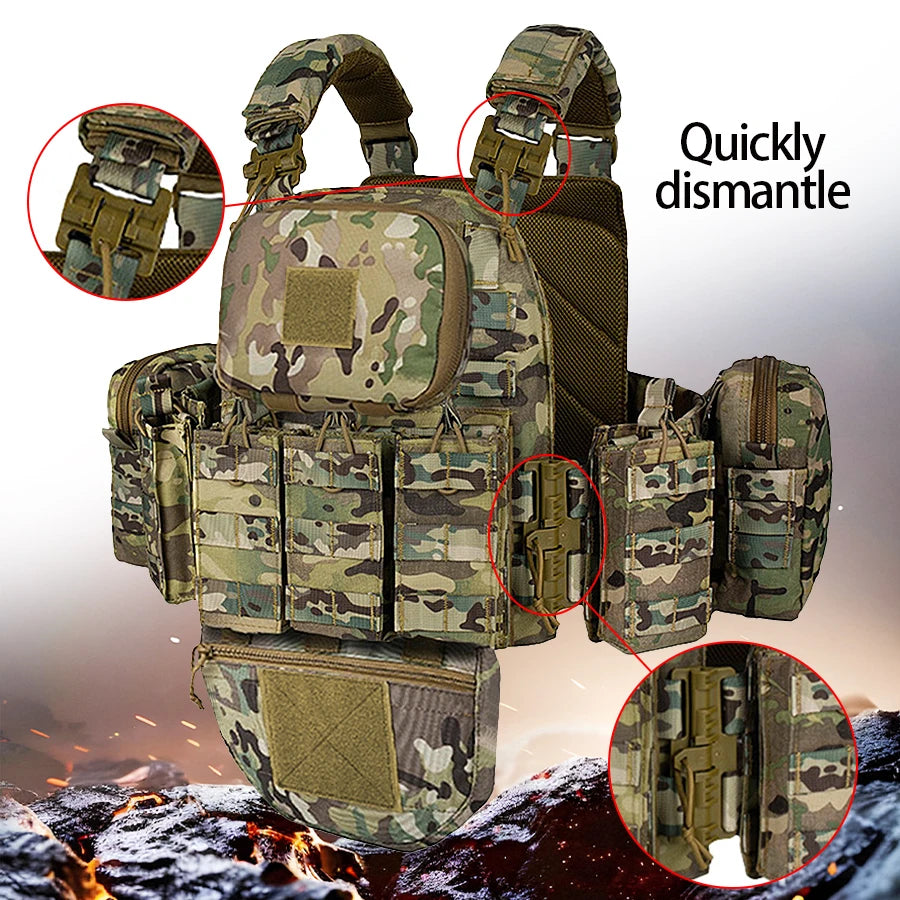 Quick-release hunting vest molle multifunctional outdoor vest equipment