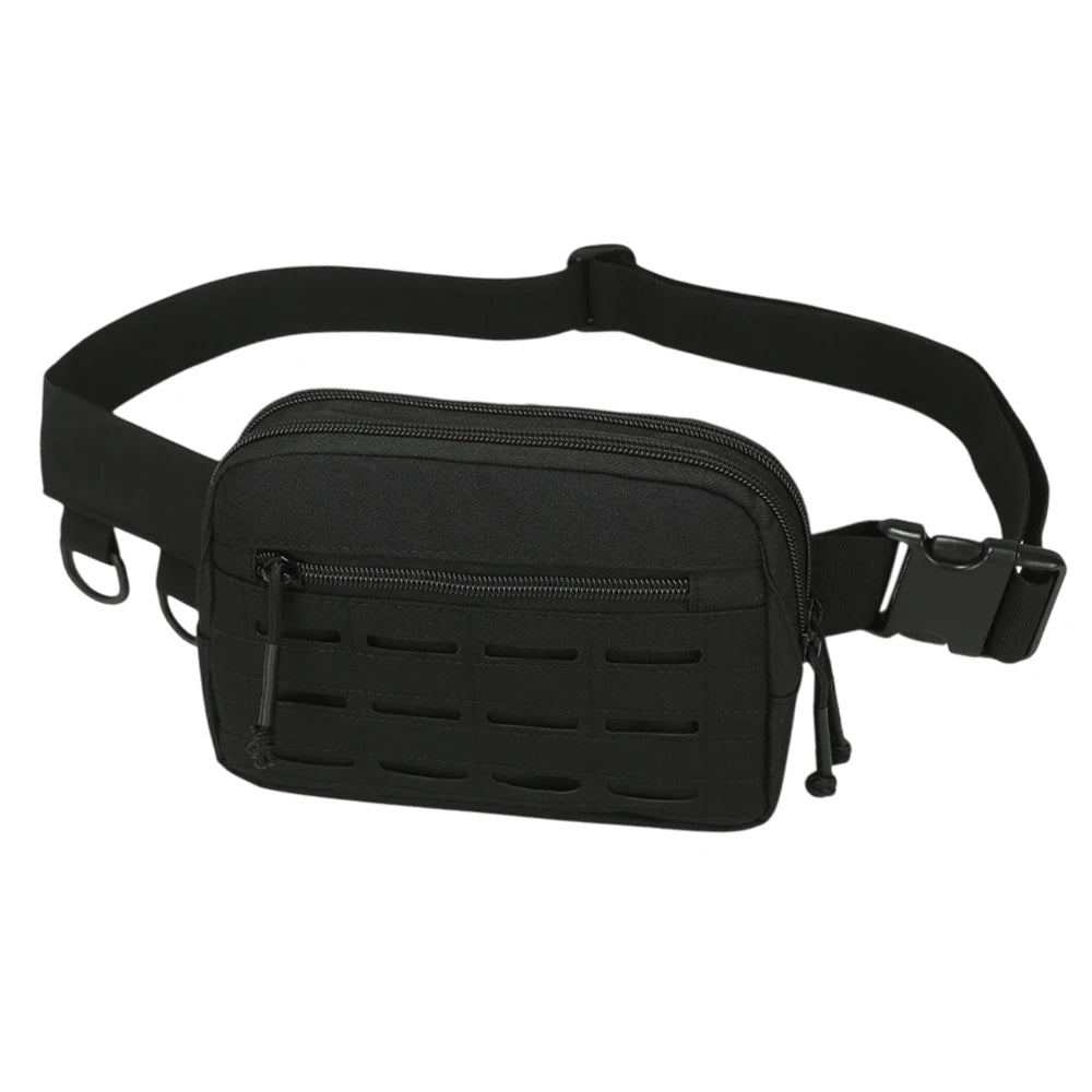 Tactical Molle Admin Pouch Utility EDC Organizer Bag Horizontal Modular Pouch Hunting Fanny Pack Adjustable Crossbody Sling Bag