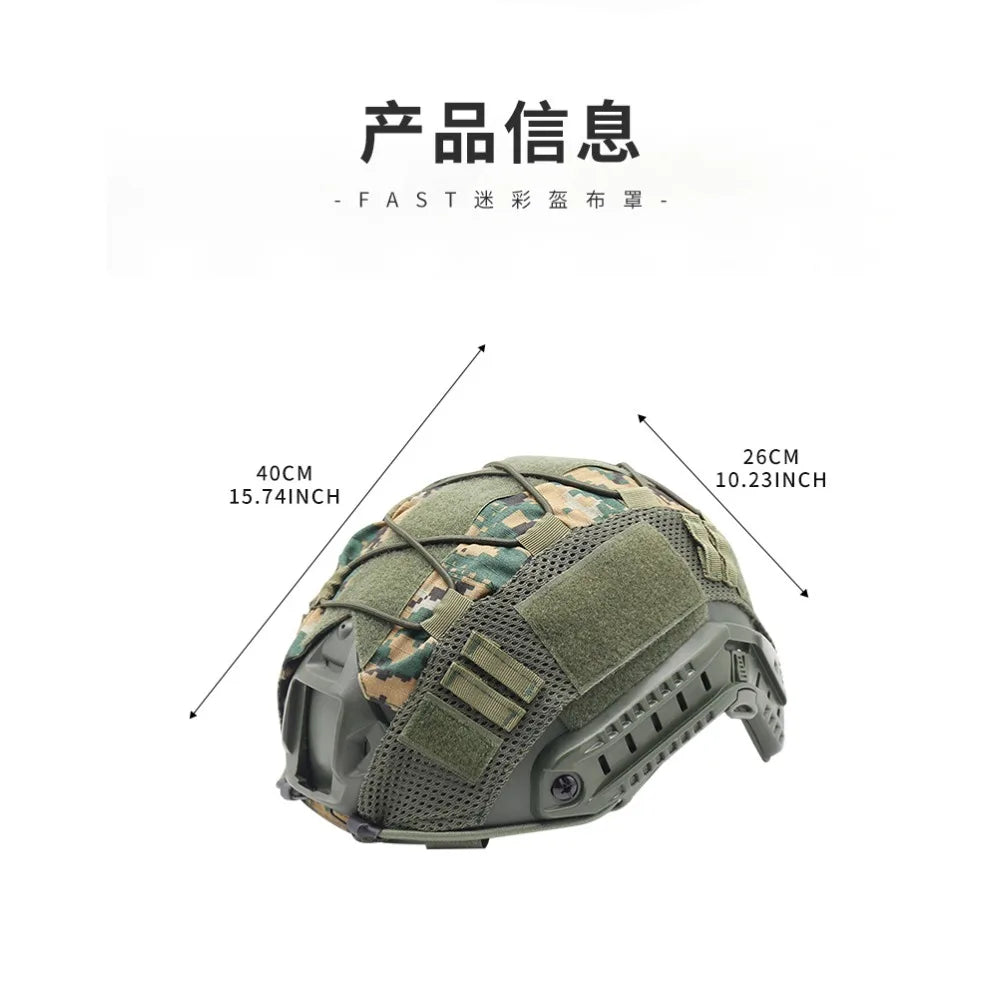 Outdoor Tactical Helmet Cover Cloth Camo Headwear Fast Helmets Airsoft Paintball Military Helmet camouflage Sports Safety Helmet