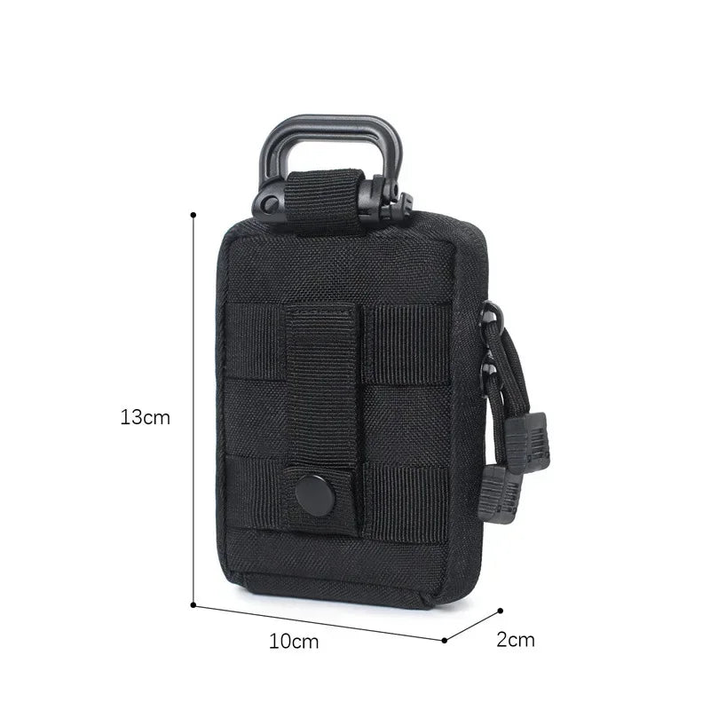 Outdoor Sports Molle EDC Tool Pouch EMT Organizer Small Pocket Bag Travel Hiking Camping Hunting Accessories Men Belt Waist Bags