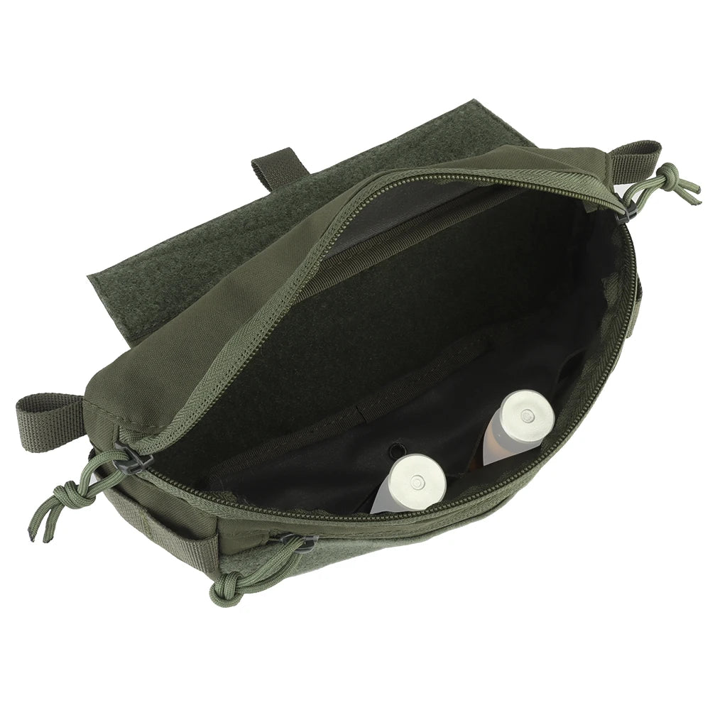 Tactical Drop Pouch Hanger Pouch Compact Abdominal Dangler Pack Quick Release Shoulder Bag Vest Plate Carrier Airsoft Gear
