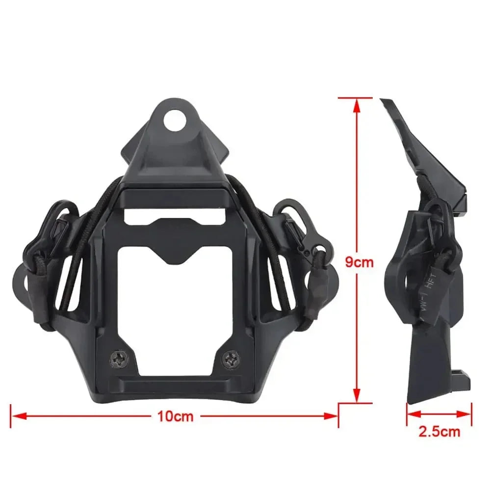 Mount Adapter Tactical Helmet Cuttlefish Adapted to FAST Helmet CNC Oxidised Aluminium Core Multi-functional Device Adapter Base
