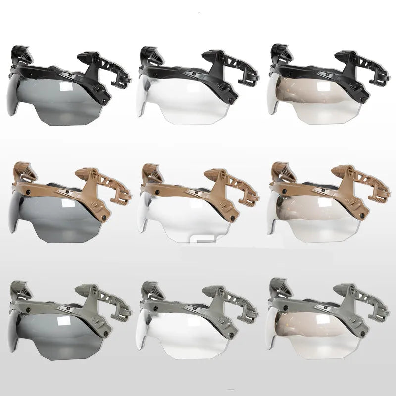 EX Wendy Helmet Ballistic Visor Tactical Goggles Anti-Fog Lens Protective Mask for 3.0 Helmet Guide Rail TB1397
