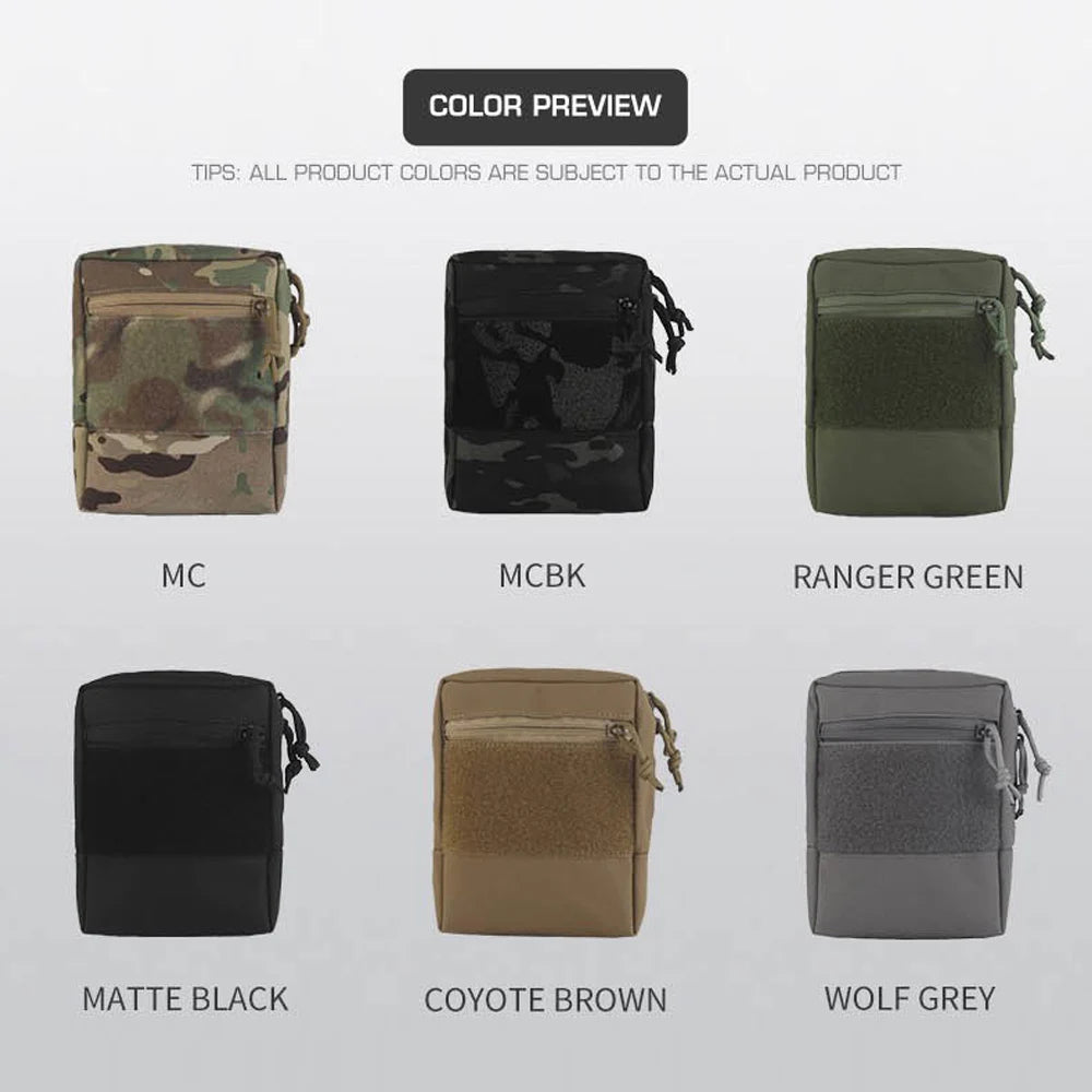 GP Tactical MOLLE Pouch Medium Multi-purpose Utility Pack Outdoor Hiking Hunting Storage Waist Bag Plate Carrier Accessories