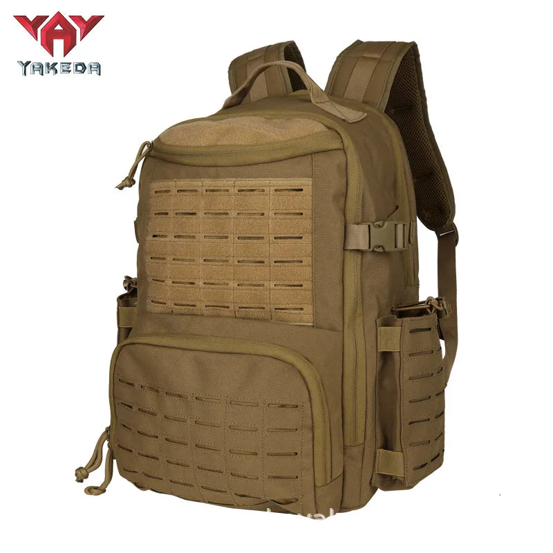 Yakeda Tactical Backpack Outdoor Hiking Camping Commuting Knapsack MOLLE Multi 50L Bag 1000D Nylon Waterproof Anti-friction
