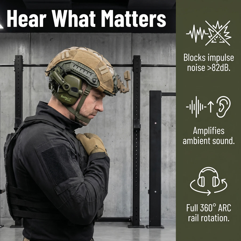 Ear Protection Electronic Hearing Protection Active Protector for Shooting Earmuffs NRR 23dB Noise Reduction Headset