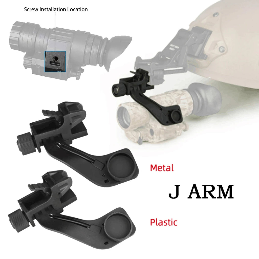 Tactical Helmets Night Vision Bracket for NVG PVS-14/PVS-7 Fast MICH Helmets Mount J-Arm Hunting Helmet Equipment Accessories